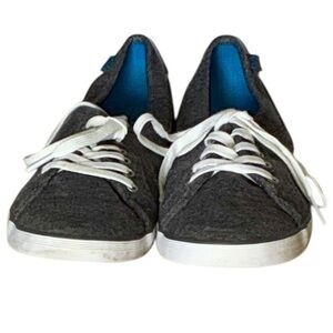 Keds Charcoal Gray Round Toe Sneakers Shoes Style WF54466B
